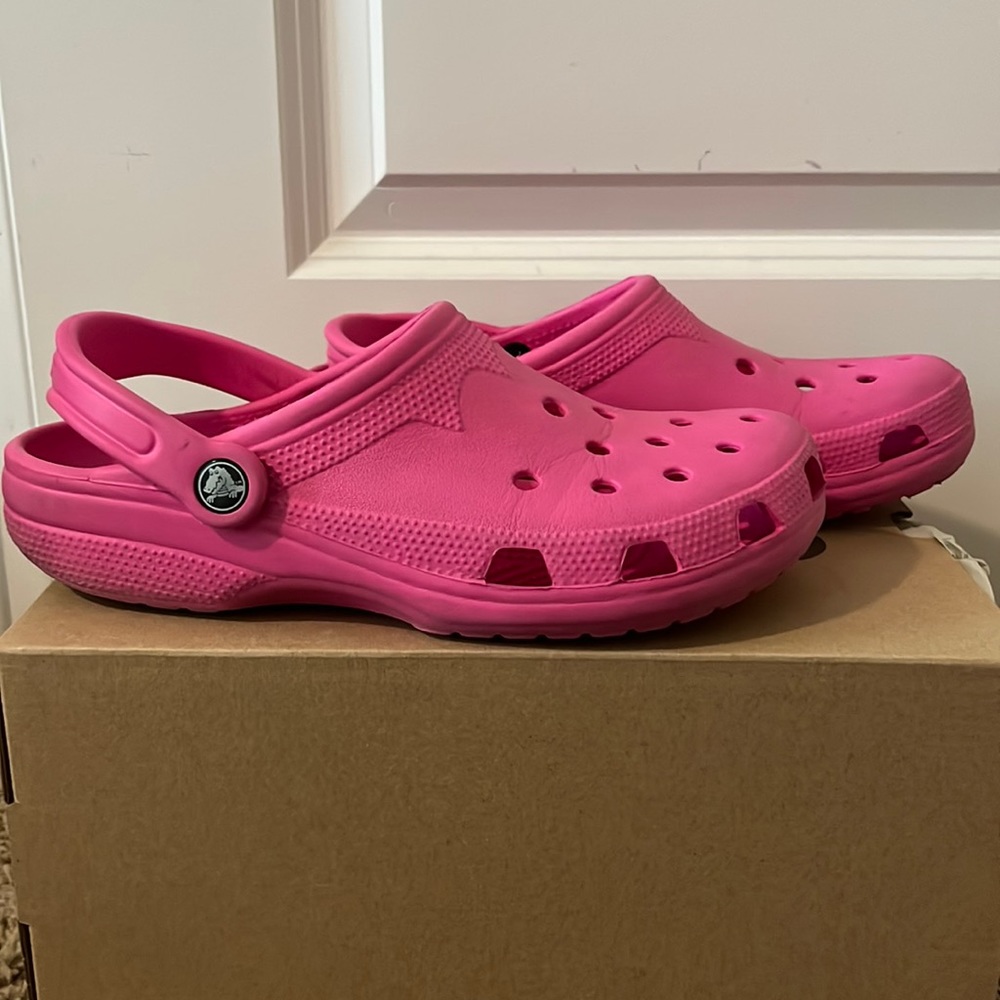Pink Crocs